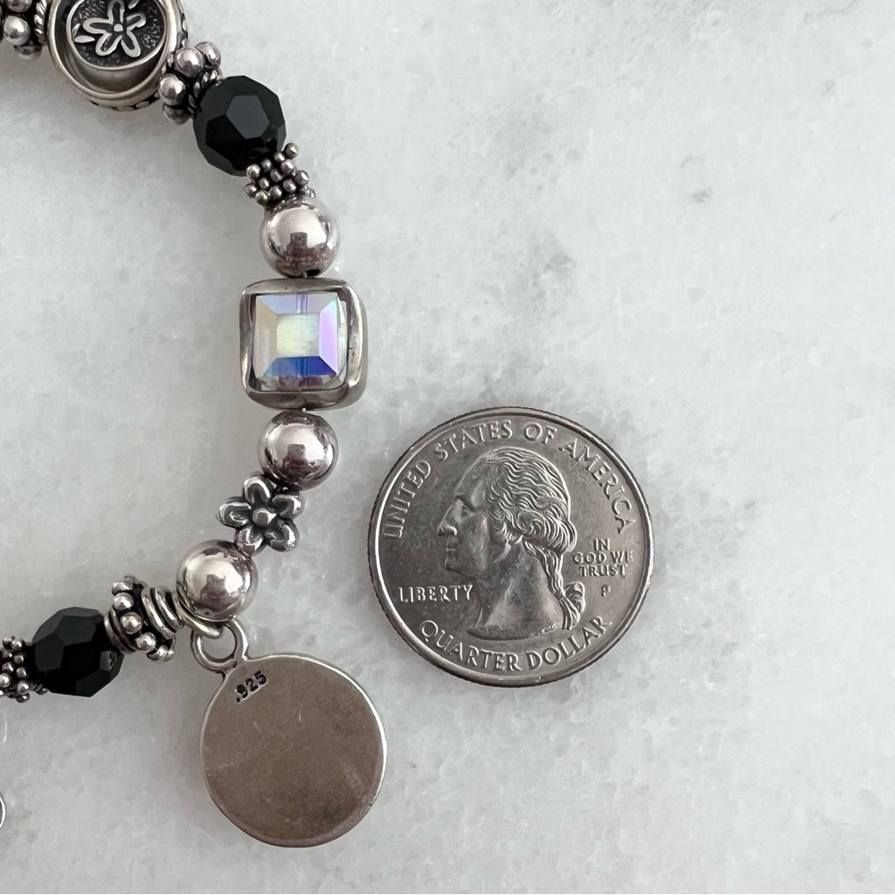 Sterling Silver Beaded Sail Boat Charm Bracelet - Picture 6 of 9